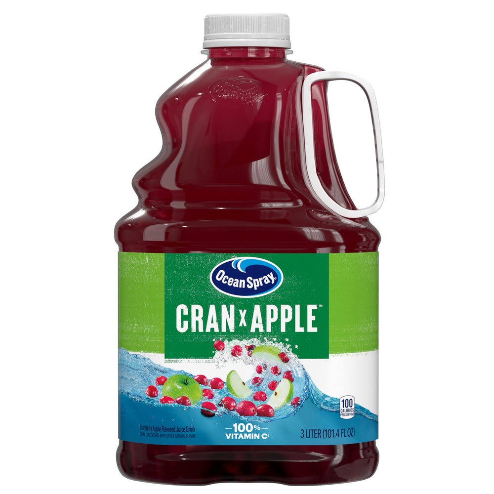 Ocean Spray Cran-Apple bottle delivers a bold cranberry-apple flavor for refreshment.