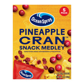 Ocean Spray Pineapple Cran Snack Medley 1oz pouch front for on-the-go snacking.