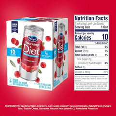 Ocean Spray Sparkling Diet Cranberry Juice Drink can side view highlighting portable, on-the-go refreshment
