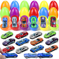 OCHIDO Easter eggs filled with die-cast cars for exciting egg hunts