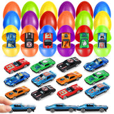 OCHIDO Easter eggs featuring die-cast cars for colorful, exciting egg hunts