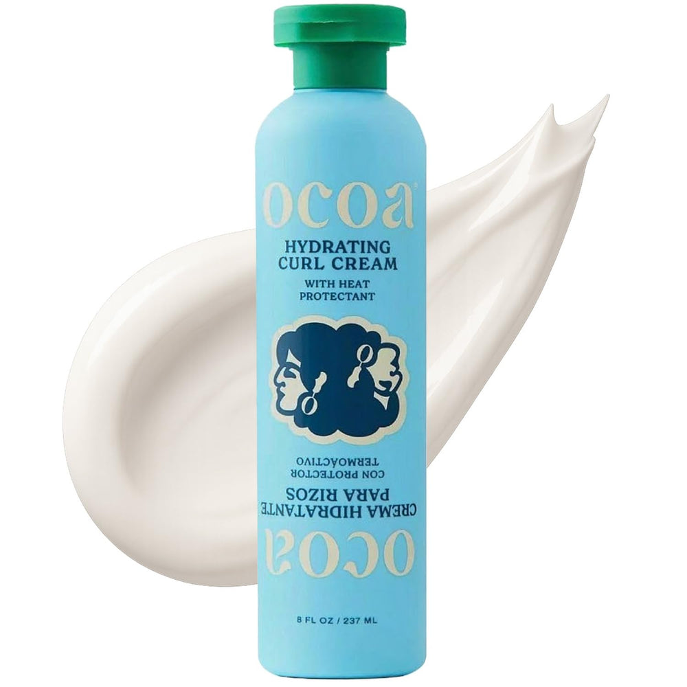 OCOA Beauty Hydrating Curl Cream bottle for daily moisture and frizz control.
