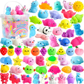 OCTERIC 150 pack mochi squishies in animal styles for versatile play and learning.