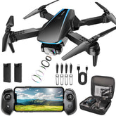 Oddire drone with camera and two batteries for longer flying sessions.