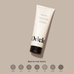 Odele Moisture Hair Mask application on hair demonstrating smoothness and detangling.