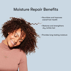 Odele Moisture Repair shampoo and conditioner duo setup for complete hydration.