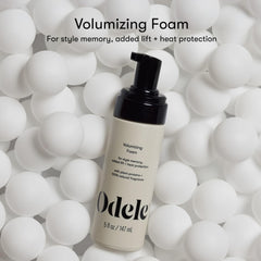 Odele Volumizing Foam dispense foam illustrates quick, even application