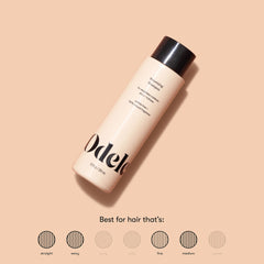 Odele Volumizing Shampoo lather demonstrates cleansing without stripping oils