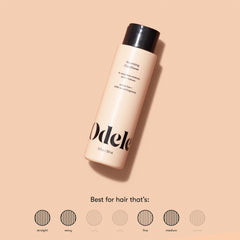 Odele Volumizing Conditioner boosts fullness and body in hair.