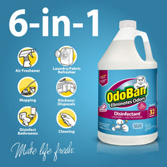OdoBan concentrate being poured for cleaning and deodorizing