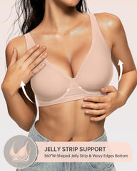 OEAK full-support 3D jelly band delivers lift without wires.