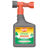 OFF! Backyard Bug Control Pretreat bottle with hose connection for easy outdoor protection