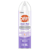 OFF! Clean Feel aerosol in action demonstrating easy outdoor application.