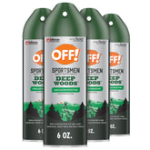 OFF! Deep Woods Sportsmen aerosol bottle ready for outdoor protection