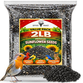Office Roast premium-black-oil-sunflower-seeds in front bag for year-round feeding.