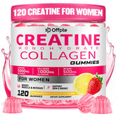 OFFPTE Creatine for Women bottle front with 5000 mg detailed on the label for energy support