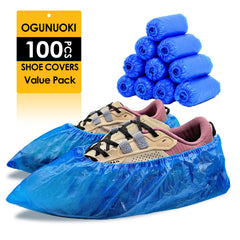 OGUNUOKI waterproof shoe booties protect floors during cleaning tasks.