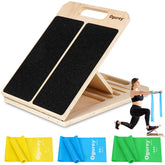 Ogurey Slant Board front view showing sturdy frame for calf stretching at home