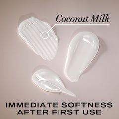 OGX Coconut Miracle Oil Penetrating Hair Oil bottle nourishes strands for softness.