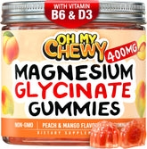 OH MY CHEWY magnesium gummies bottle with 400mg for family wellness