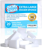 Oh My Clean eraser sponge bulk 20-pack ready for chemical-free cleaning.