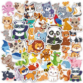 OHHOME cute animal water bottle stickers with bright, durable designs for kids.