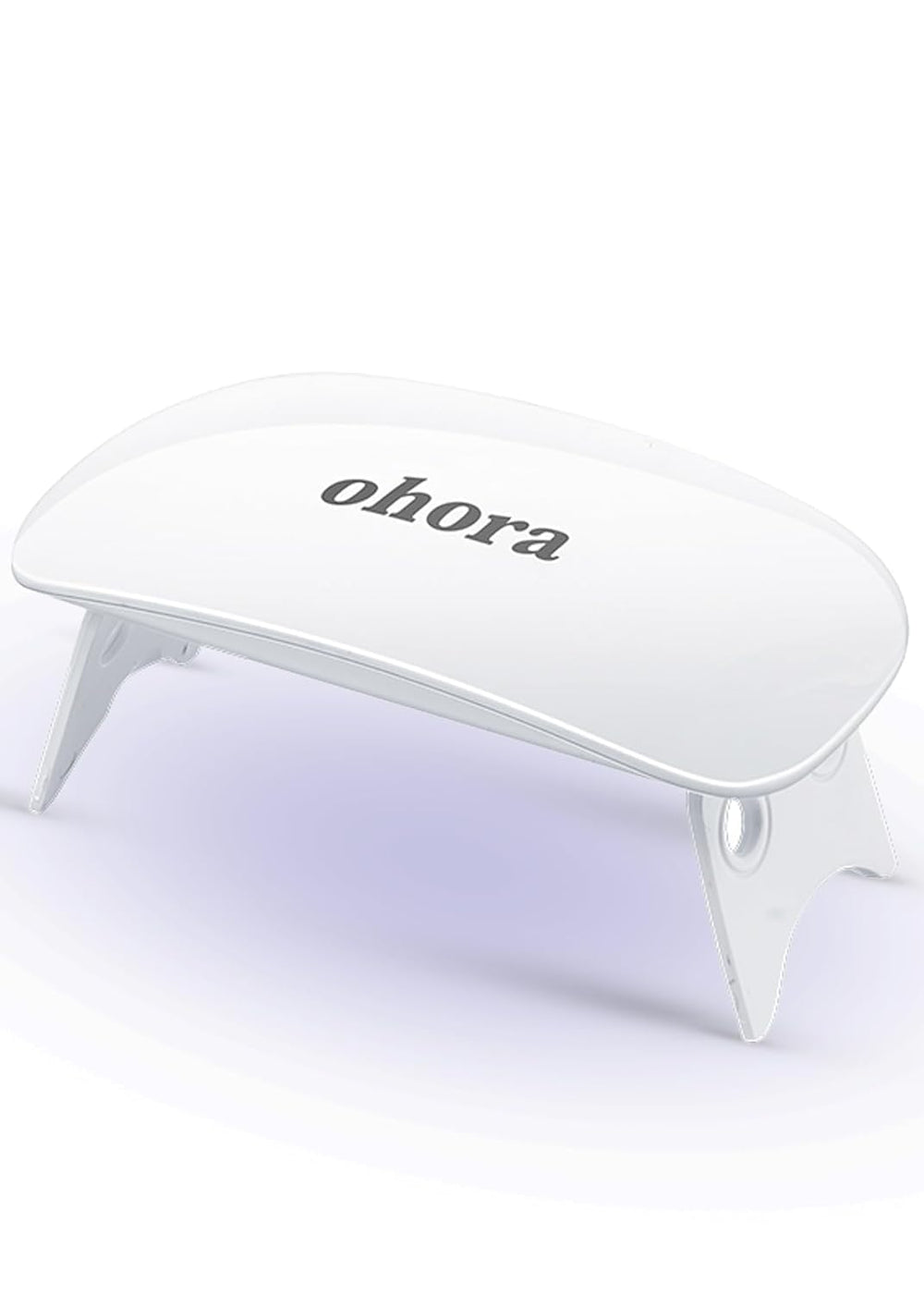 ohora Care LED Lamp compact design for easy on-the-go gel strip curing.