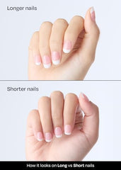 ohora nail wraps cured under UV lamp for a durable finish