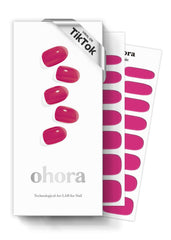 Ohora Semi Cured Gel Nail Strips N Tint Reddish box front showing pink shade for at-home use.