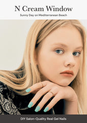 Ohora N Cream Window on nails demonstrates quick, salon-like results at home