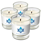 OHR CANDLES Yahrzeit candle in a glass tumbler for lasting memorial lighting