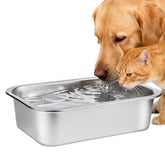 Bol en acier inoxydable Ohtomber pour chien et chat, grande capacité pour repas sans débordement.