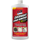 Oil Eater Overnight Stain Remover pour demonstrates easy application on concrete stains