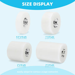 OK TAPE OKPore latex-free tape ensures comfortable removal and secure hold.