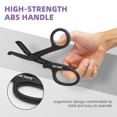 OK TAPE Shears Teflon coating to reduce sticking during use