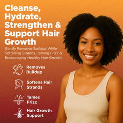 Okaga Batana Oil Conditioner hair closeup reveals smoothness and shine