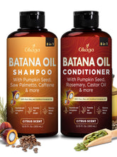 Okaga Batana Oil Shampoo bottle shows gentle cleansing for sensitive hair