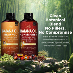Okaga Batana Oil Shampoo pour captures light lather for balanced cleansing