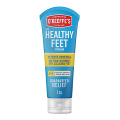 O'Keeffe's Healthy Feet Intense Renewal tube front view with instant hydration highlight.