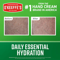 O'Keeffe's pump unlocked for easy dispensing and convenient use.