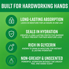 O'Keeffe's Working Hands on dry hands, skin feels smoother after application