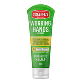 O'Keeffe's Working Hands tube moisturizes dry hands.