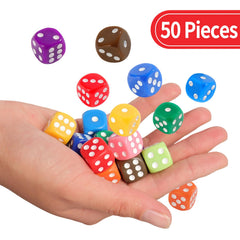 Okehlotos bright color dice improve readability for learning.