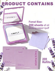 Okerker oil blotting paper absorb close-up showing quick oil absorption.