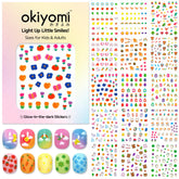 Okiyomi flowers nail stickers for kids—easy, quick art that lasts.