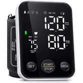 Oklar blood pressure monitor front display for quick at-home readings.