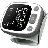 Oklar blood pressure monitor wrist with LED display for easy at-home readings.