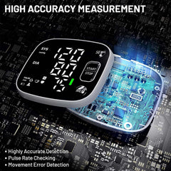 Oklar blood pressure monitor voice broadcast guides readings hands-free