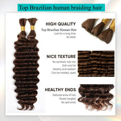 OKVOKV bulk braiding hair 1b natural black 20in smooth and easy to style