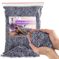 Okxiri half-pound lavender buds package for DIY crafts and long-lasting fragrance